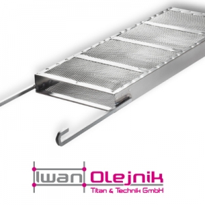 Anodenkorb aus Titan  500x200x50mm