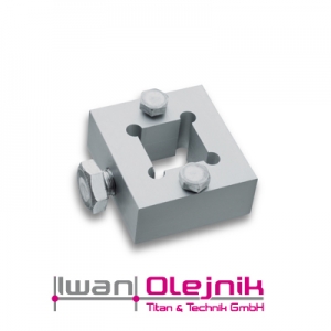 Aluflansch fr 20mm Vierkantstange