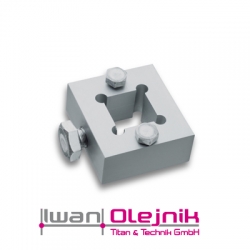 Aluflansch fr 20mm Vierkantstange